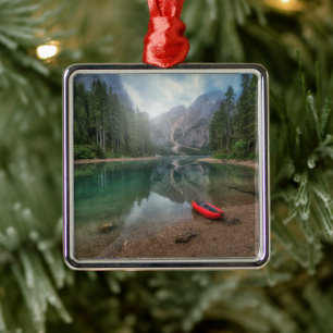 Water Lake South Tyrol, Italy Metal Ornament