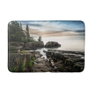 Water Lake Superior Grand Marais, Minnesota Bath Mat
