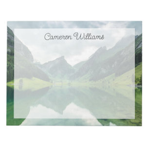 Water Lake Swiss Alps Notepad