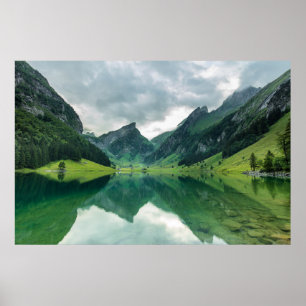 Water   Lake Swiss Alps Poster
