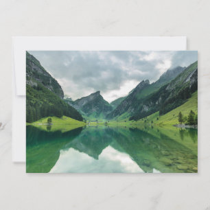 Water Lake Swiss Alps Thank You Card