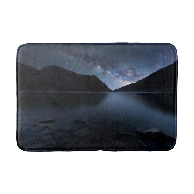 Water | Lakeshore at Night Bath Mat (Front)