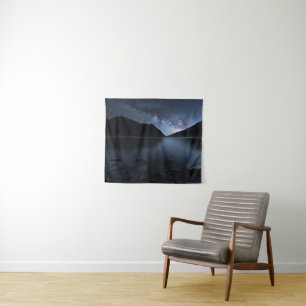 Water   Lakeshore at Night Tapestry