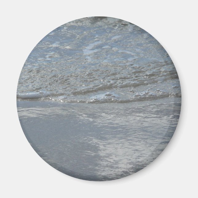 Water Lapping on the Beach Abstract Photography Magnet (Front)