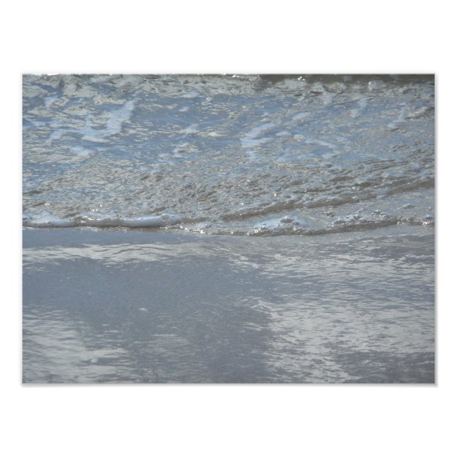 Water Lapping on the Beach Abstract Photography Photo Print (Front)