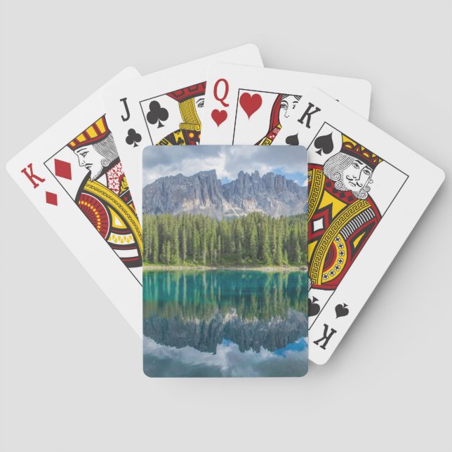 Water | Latemar Mountain Range Playing Cards (Back)
