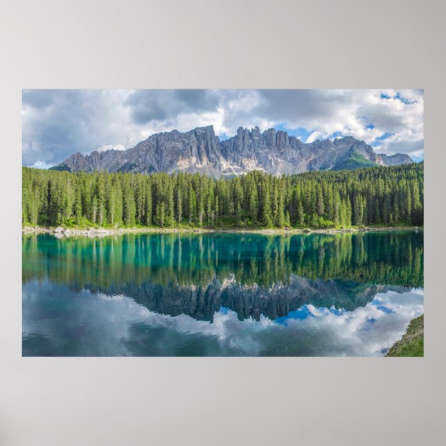 Water | Latemar Mountain Range Poster (Front)