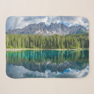 Water Latemar Mountain Range Sherpa Blanket