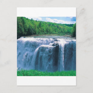 Water Letchworth State Park New York Postcard