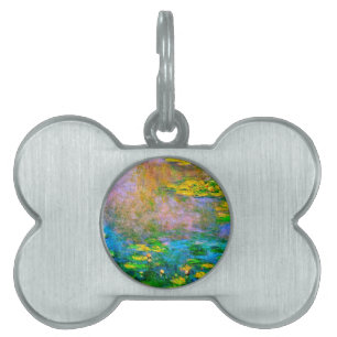 water-lilies-013 pet name tag