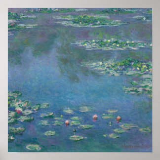 Water Lilies, 1906 by Claude Monet - Poster