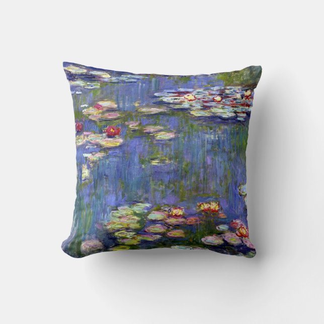 Water Lilies 1916 Claude Monet Fine Art Cushion (Front)