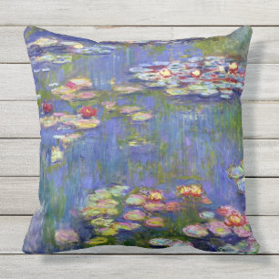 Water Lilies 1916 Claude Monet Fine Art Outdoor Cushion