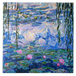 Water Lilies 1919 by Claude Monet Ceramic Tile<br><div class="desc">Water Lilies 1919,  famous painting by famous French Impressionist artist,  Claude Monet</div>