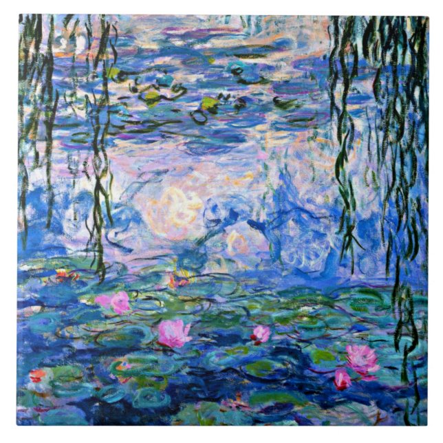 Water Lilies 1919 by Claude Monet Ceramic Tile (Front)