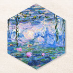 Water Lilies, 1919, Claude Monet, Paper Coaster<br><div class="desc">Claude Monet's famous painting,  Water Lilies,  1919</div>