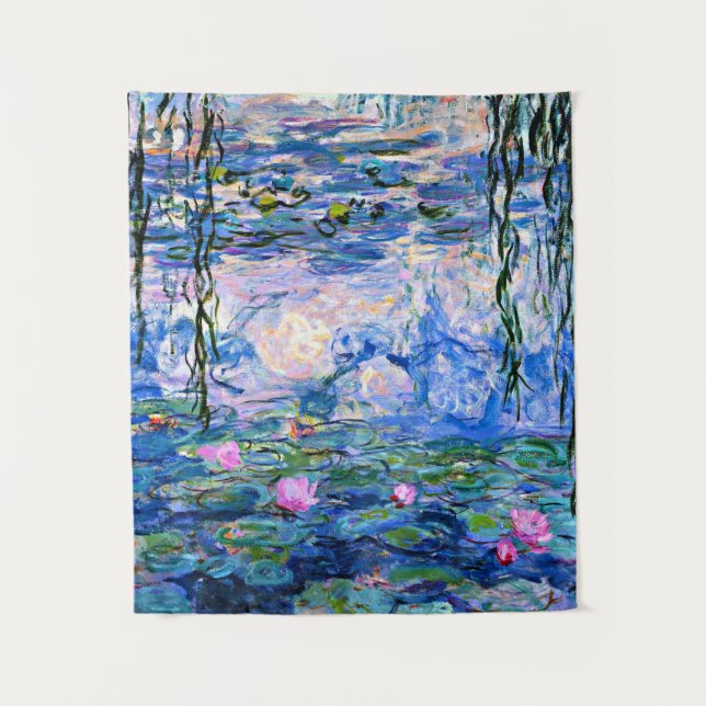 Water Lilies, 1919 painting by Claude Monet Tapestry (Front)