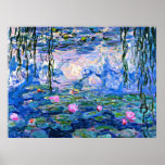 Water Lilies, 1919, painting by Monet Poster<br><div class="desc">Water Lilies,  famous painting by Impressionist artist Oscar-Claude Monet</div>