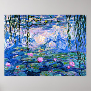 Water Lilies, 1919, painting by Monet Poster