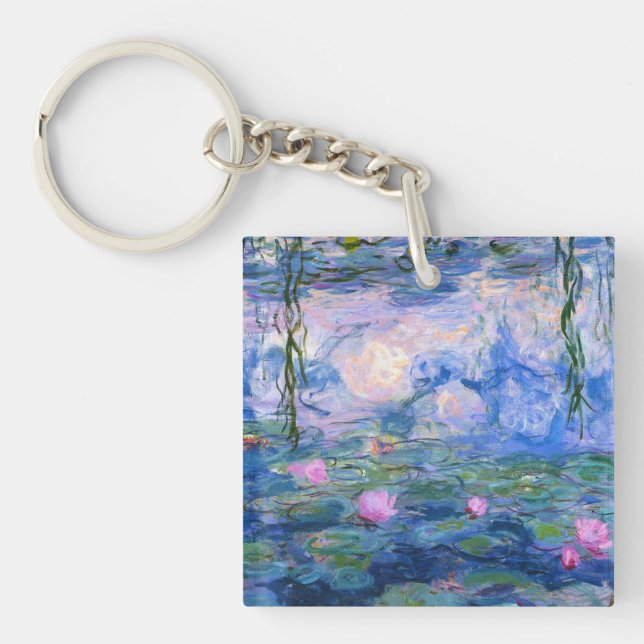 Water Lilies 1 Key Ring (Front)