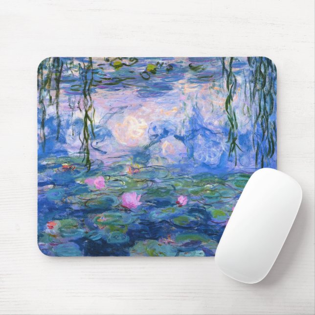 Water Lilies 1 Mouse Pad (With Mouse)