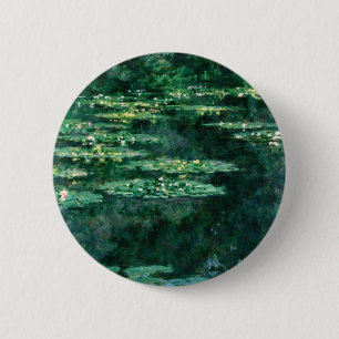 WATER LILIES 2 6 CM ROUND BADGE