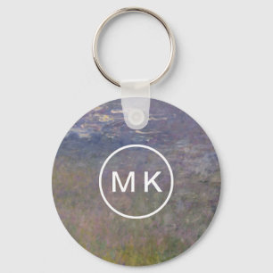 Water Lilies Agapanthus Key Ring