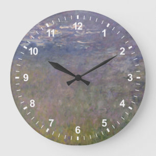 Water Lilies Agapanthus Large Clock