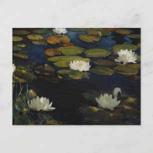 Water Lilies   Albert Edelfelt Postcard
