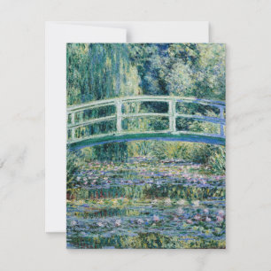 Water Lilies and Japanese Bridge Card