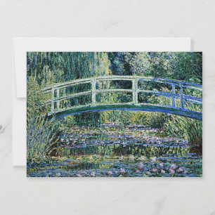"Water Lilies and Japanese Bridge" Card