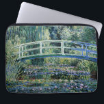 Water Lilies and Japanese Bridge, Laptop Sleeve<br><div class="desc">Water Lilies and Japanese Bridge,  famous fine art painting by Claude Monet,  1899.</div>