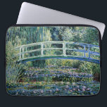 Water Lilies and Japanese Bridge, Laptop Sleeve<br><div class="desc">Water Lilies and Japanese Bridge,  famous fine art painting by Claude Monet,  1899.</div>