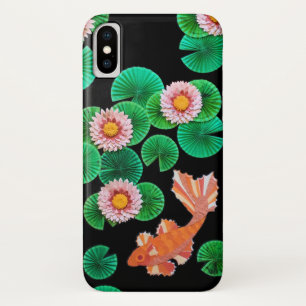 Water Lilies and Koi Fish Phone Case