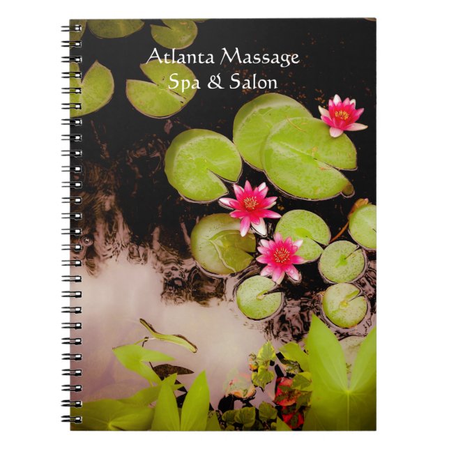 Water lilies and koi pond notebook (Front)