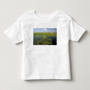 Water lilies and sawgrass in Florida everglades Toddler T-Shirt