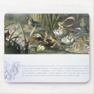 Water-Lilies and Water Fairies, illustration from Mouse Pad