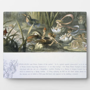 Water-Lilies and Water Fairies, illustration from Plaque