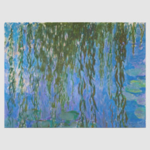 Water Lilies and Weeping Willow Branches by Monet Tissue Paper