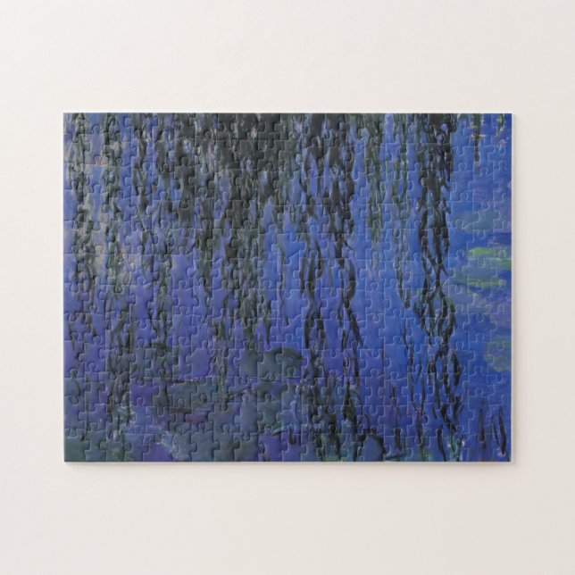 Water Lilies and Weeping Willow Branches -  Monet Jigsaw Puzzle (Horizontal)