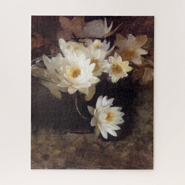 Water Lilies (by Abbott Henderson Thayer) Jigsaw Puzzle (Vertical)