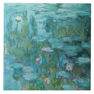 Water Lilies (by Claude Monet, 1915) Ceramic Tile