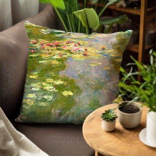 Water Lilies by Claude Monet 1919 Cushion