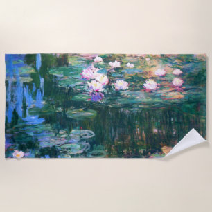 Water Lilies by Claude Monet Beach Towel