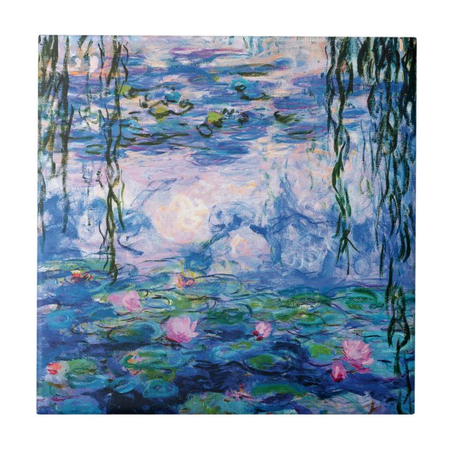Water Lilies by Claude Monet Ceramic Tile (Front)