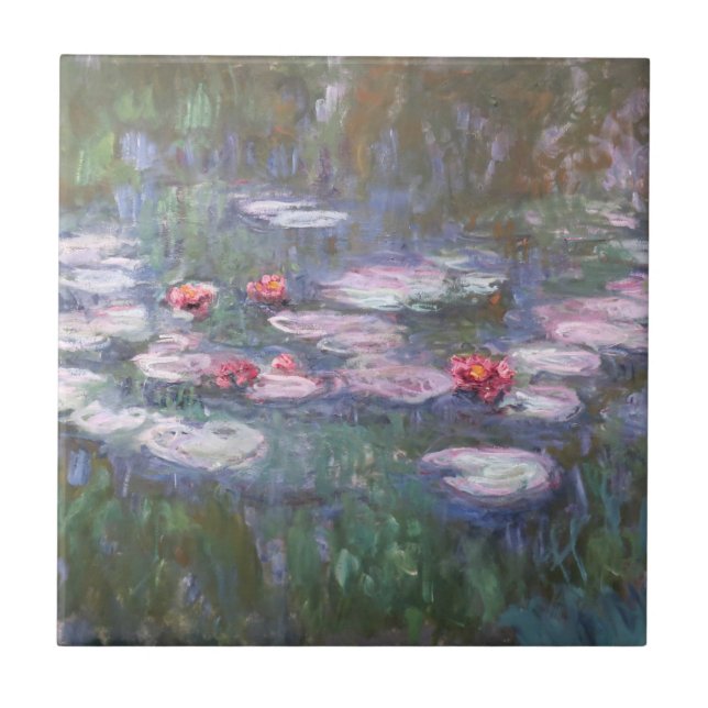 Water Lilies by Claude Monet Ceramic Tile (Front)