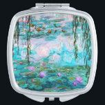 Water Lilies by Claude Monet Compact Mirror<br><div class="desc">Water Lilies by Claude Monet.
 Please visit my store for more interesting design and more colour choice => zazzle.com/iwheels</div>