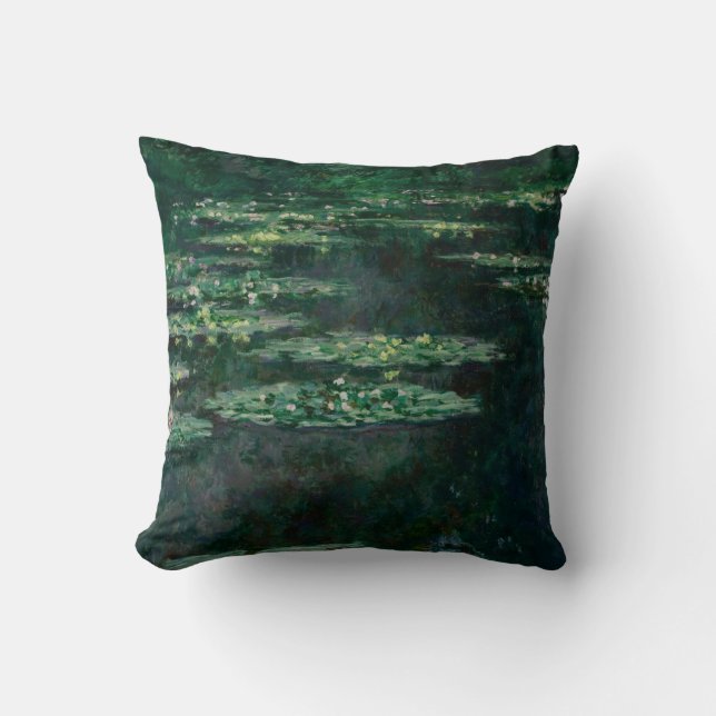 Water Lilies (by Claude Monet) Cushion (Front)