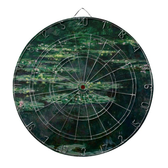 Water Lilies (by Claude Monet) Dartboard (Front)