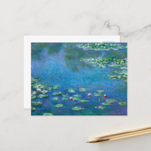 Water Lilies by Claude Monet Holiday Postcard